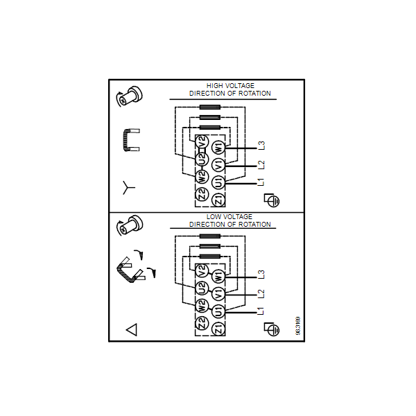 Вертикальный многоступенчатый центробежный насос Grundfos CRN 1S-11 A-P-A-E-HQQE артикул 96516048 – схема подключения