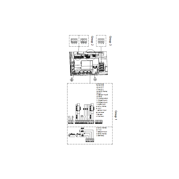 Вертикальный многоступенчатый центробежный насос Grundfos CRNE 125-1 N-F-A-E-HQQE артикул 99264456 – схема подключения