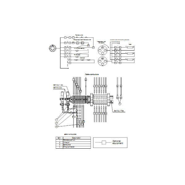 Погружной канализационный насос Grundfos S1.100.125.500.4.62M.D.367.Q.EX.D.511 артикул 96811692 – схема подключения