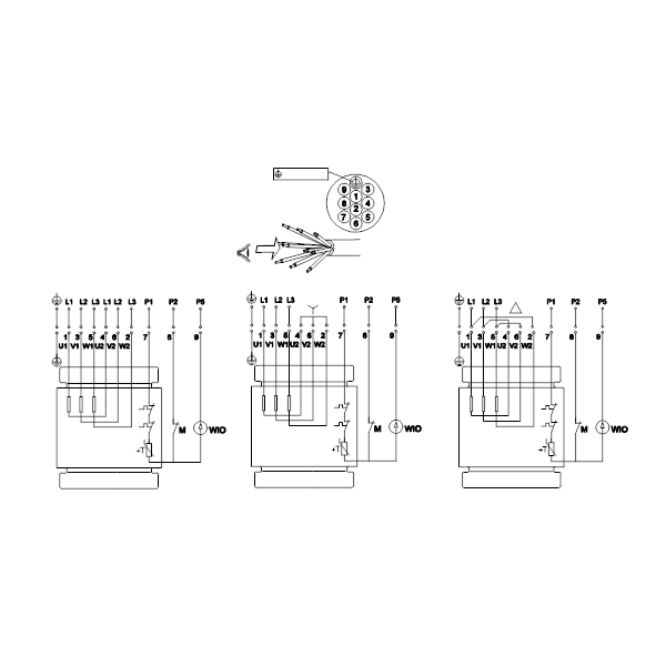 Погружной канализационный насос Grundfos SLV.80.80.110.A.EX.2.51D.C артикул 98626449 – схема подключения